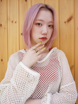 ブゾン(buZon) 【buZonブゾン】ハイトーン切りっぱなしボブ