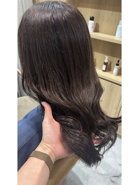 テラスヘア 新潟駅南(TERRACE hair) 【艶髪カラー】暗髪透明感グレージュ