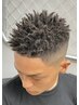 【服部限定】カット＋スパイキーアフロ　￥25000 ■学割あり