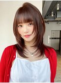 フェミニンロング姫カットレイヤー似合わせカット_ba512601