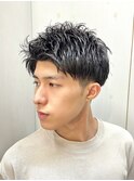 メンズビジネスツーブロックバーバー髪質改善理容室眉毛カット