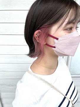 フェール(faire) 《faire》インナーカラーミニボブ　似合わせカット