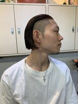 メリケンバーバーショップ フクオカ(MERICAN BARBERSHOP FUK)&nbsp;べリーショートダークアッシュニュアンスパーマ韓国マッシュ