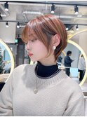 ショート ボブ インナー 艶髪 韓国風 レイヤーカット