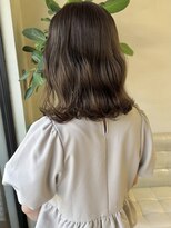 ハヤシ(HAYASHI) 小顔カット似合わせカット外ハネボブシアグレージュ20代30代40代