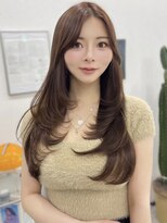 パルス ヨコハマ(PULSE yokohama) ミディアムレイヤーカット内巻き顔まわりレイヤーカット