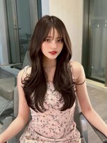 ノク 渋谷(nok)&nbsp;ひし形ミディアムミニウルフチェリーブラウンホワイトグレージュ