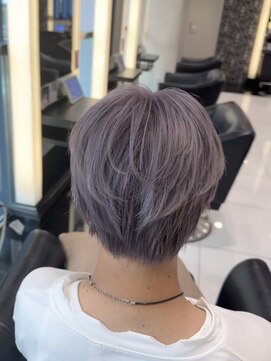 エアー 銀座タワー(AIR) ダブルカラー/ハイトーンカラー/パープルアッシュ/メンズカット