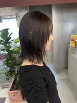 キャラハーフ 池袋東口店(KYARA HALF)&nbsp;【MIZU】切りっぱなしボブ×オリーブベージュ