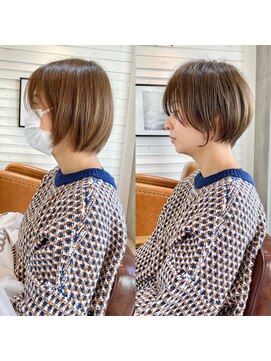 アデプト 綾瀬店(adept) 20代30代40代大人ショートヘア/白髪ぼかしハイライト/大人ボブ