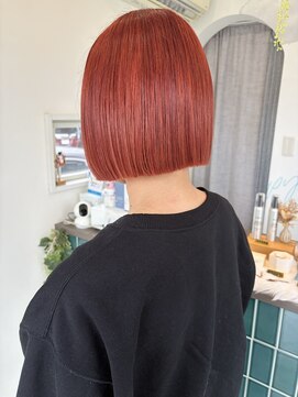 赤髪×ミニボブ