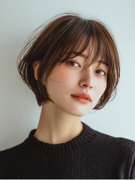 ロディーナコク 大口 新子安(rodina.coc) 着物ヘア/ダークアッシュ/ミディアムレイヤーカット/大口子安