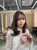 ウェイズトウキョウ 新宿店(Ways TOKYO)&nbsp;ミディアムレイヤーカット顔まわり透明感カラーベージュ