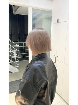 シェデルトーキョー(SHEDEL TOKYO) ミルクティーピンクベージュ×ボブ【SHEDEL/渋谷】渡邉智哉