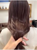 Lomalia表参道ケアブリーチダブルカラー暖色カラー