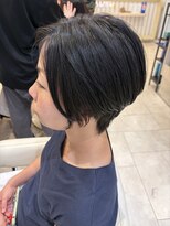アッシュ 仙川店(Ash) 40代50代60代大人ひし形くびれショートボブ白髪ぼかしハイライト