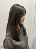 ★ブリーチなしアッシュベージュチョコレートブラウン夏カラー