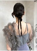 【miku/ヘアセット】結婚式ヘア/シニヨン/カチモリ/門前仲町