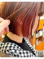 ヘアーサロン オンリーホープ(HAIR SALON ONLY HOPE) インナーカラー　秋ピンク