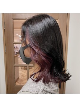 ルアナ 梅田店(Luana) インナーカラー＊ピンクバイオレット