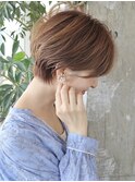 前髪長めショート/大人ショート/表参道/30代40代