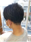 MEN'S HAIR  センターパート　ツイストスパイラル　韓国マッシュ