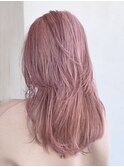 ピンクベージュロング_こなれミディホワイトグレージュ_ba390911