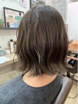 ヘア セフィール 八千代中央店(hair C'feel) くびれボブ　オリーブアッシュ