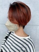 グラム 岡崎南店(gram)&nbsp;ハンサムショート＿バレイヤージュ＿ボルドーピンク＿７３