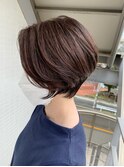 [OCEAN Hair&Life藤原純] 長めバングひし形ショートヘア☆