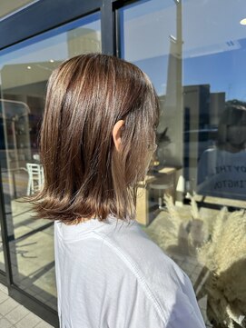 シダミノオ(sida MINOH) 20代30代40代50代/フルバング/似合わせカット/レッドブラウン