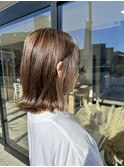 20代30代40代50代/フルバング/似合わせカット/レッドブラウン