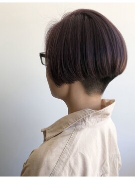 ハル ヘアラボ(HARU hair labo) 茄子色　ワカメちゃん♪（ダブルカラー）