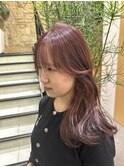 ブリーチカラーピンクラベンダー