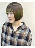 ボブスタイルのデザインカラー♪