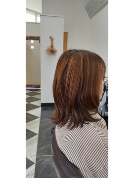 ラポールヘア イオン東長崎店 ミディアムレイヤー/レイヤーカット/30代40代50代