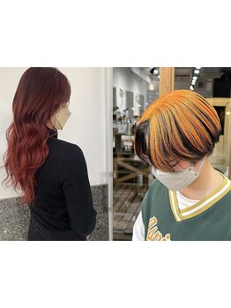 カラー技術に自信あり◎韓国スタイルのこっくりワンカラーから個性的なブリーチスタイルまで幅広く対応♪