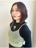 ミディアムレイヤー×ボルドーカラー