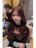 大人気ブリーチなしボルドーカラー♪
