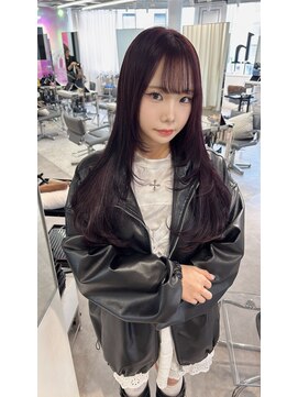 ユーフォリア 渋谷グランデ(Euphoria SHIBUYA GRANDE) レイヤーカット　ダークラベンダー　暗髪　YUKI