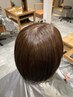 白髪染めを使わず白髪染め♪カット＋リタッチカラー＋髪質改善トリートメント