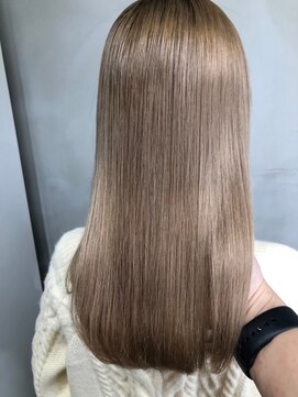 ジーナ 船橋(Zina) 髪質改善＊ロングレイヤーグレーベージュ＊美髪【Zina船橋】