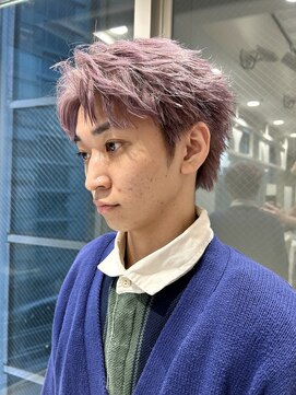 ニューヨークニューヨーク 三宮駅前店(NYNY) フェザーショート×ホワイトピンク