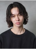 メンズミディアムパーマメンズボブパーマスパイラルパーマ