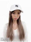 【レミー100%/54cm】エクステケアブリーチ×ミルクティベージュ