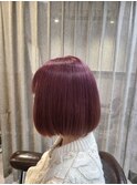 20代30代肩ラインダブルカラーピンクカラー