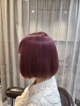 アニュー ヘア アンド ケア(a New hair&care) 20代30代肩ラインダブルカラーピンクカラー