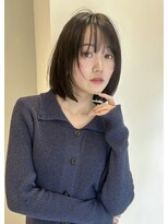 トリッカ 銀座(tricca)&nbsp;暗髪/暗めベージュ/レイヤーボブ