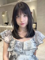 ミズチャーム(Ms.CHARM)&nbsp;レイヤーカット/透明感グレージュ/顔まわりカット/縮毛矯正