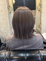 ノイズヘアー(NOISEHAIR)&nbsp;白髪ぼかしベージュ×プツっとボブ